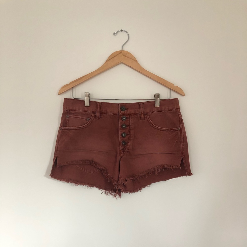 Free People Runaway Slouch Cutoffs
